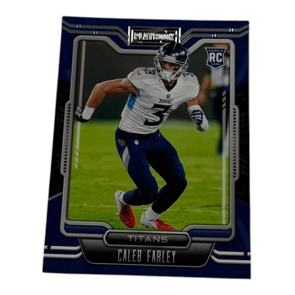 2021 Panini Playbook Caleb Farley Rookie Card #149 Tennessee Titans RC‎ Football
